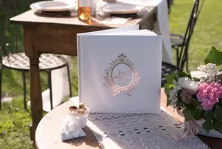 Produktfoto för Gästbok till bröllop - Just Married