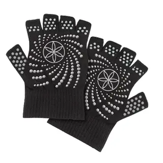 Produktfoto för Gaiam Grey Grippy Yoga Gloves, Yogatillbehör