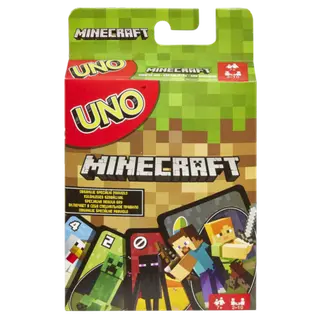 Produktfoto för Games Uno Minecraft, Kortspel, Familj, 7 År