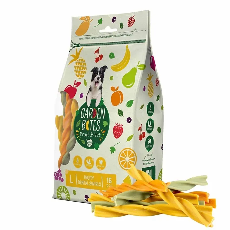 Alternativ bild 0 för Garden Bites Dental Swirls Tuggpinnar (L)