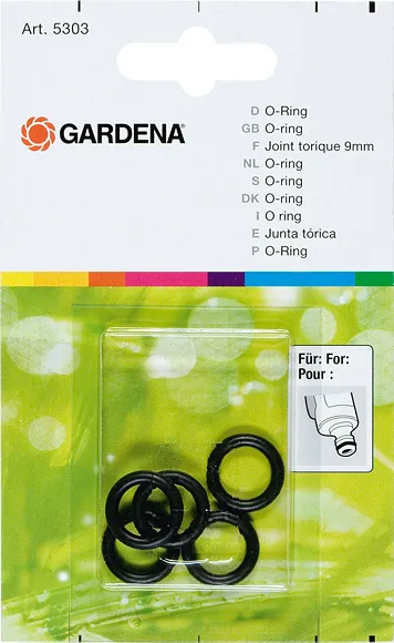 Alternativ bild 0 för Gardena 05303-20 - Pakning - Sæt - O-Ring - 9mm - 5 stk.