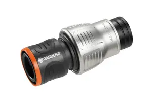 Produktfoto för Gardena Premium slangkoppling med vattenstopp 3/4
