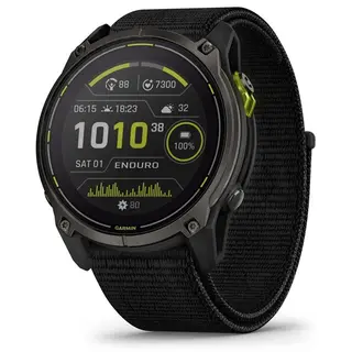 Produktfoto för Garmin Enduro 3, Crbn Gry DLC Ti w/Blk Sport Loop Band, EMEA Black