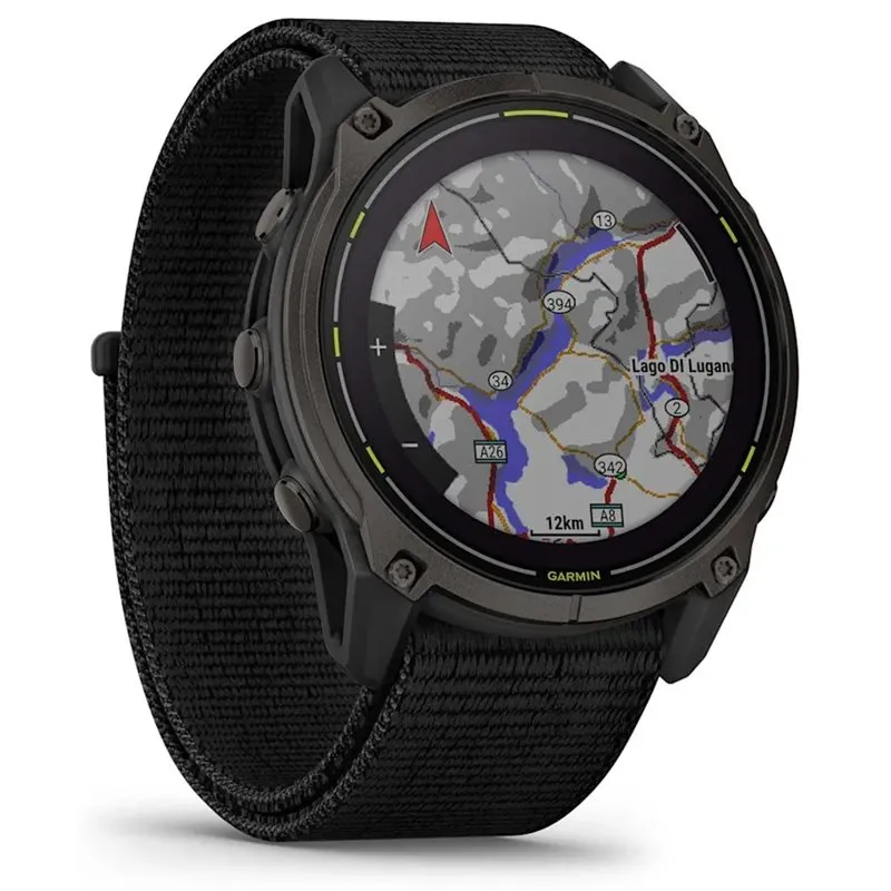 Bild 2 för Garmin Enduro 3, Crbn Gry DLC Ti w/Blk Sport Loop Band, EMEA Black