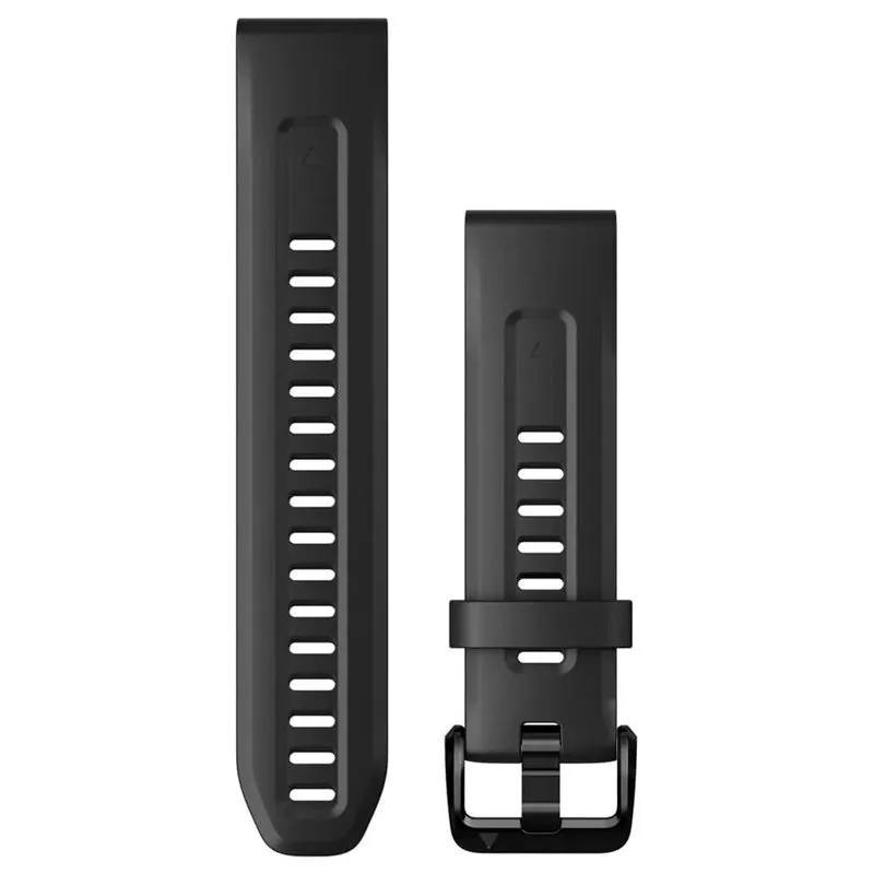 Bild 1 för Garmin fenix 7S QuickFit Silikonband (20mm) - Svart