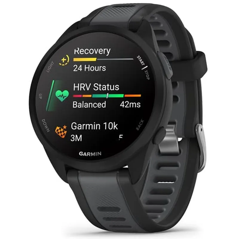 Bild 2 för Garmin Forerunner 165 43mm - Black/Slate Gray