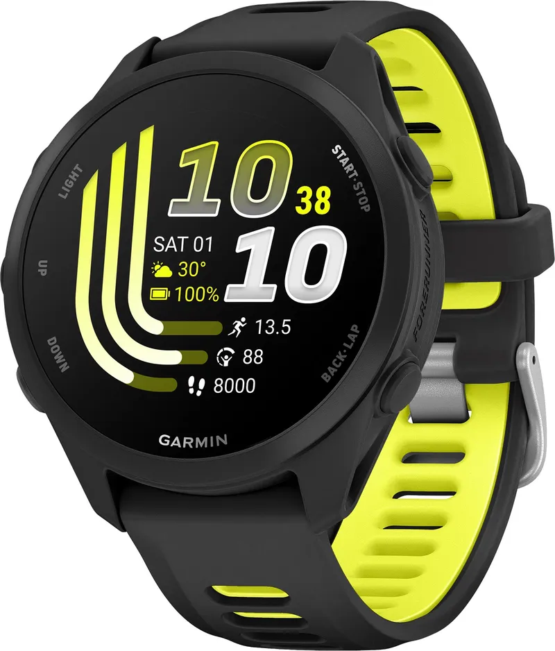Bild 1 för Garmin Forerunner 170 Music Black/amp Yellow sportklocka