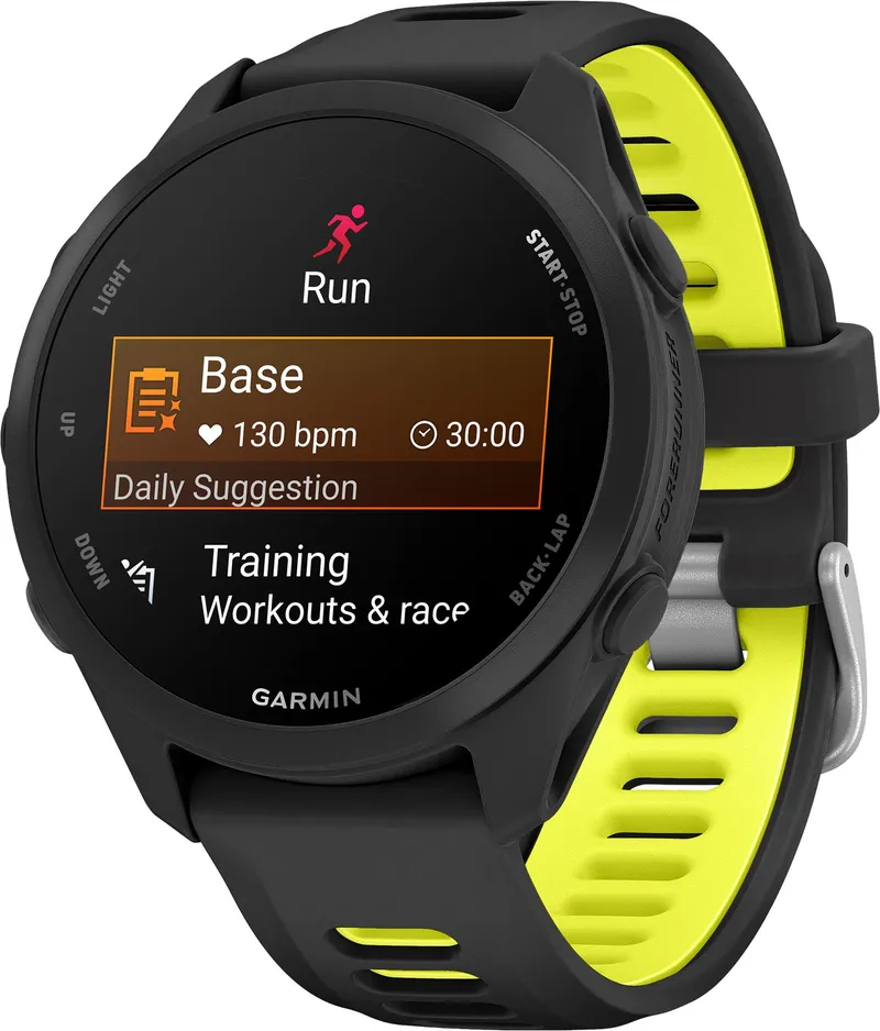 Bild 2 för Garmin Forerunner 170 Music Black/amp Yellow sportklocka