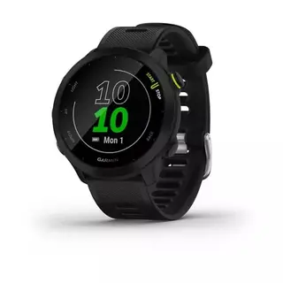 Produktfoto för Garmin Forerunner 55 - Svart - sportklocka med band - silikon - svart - display 1.04 - Bluetooth, ANT+ - 37 g