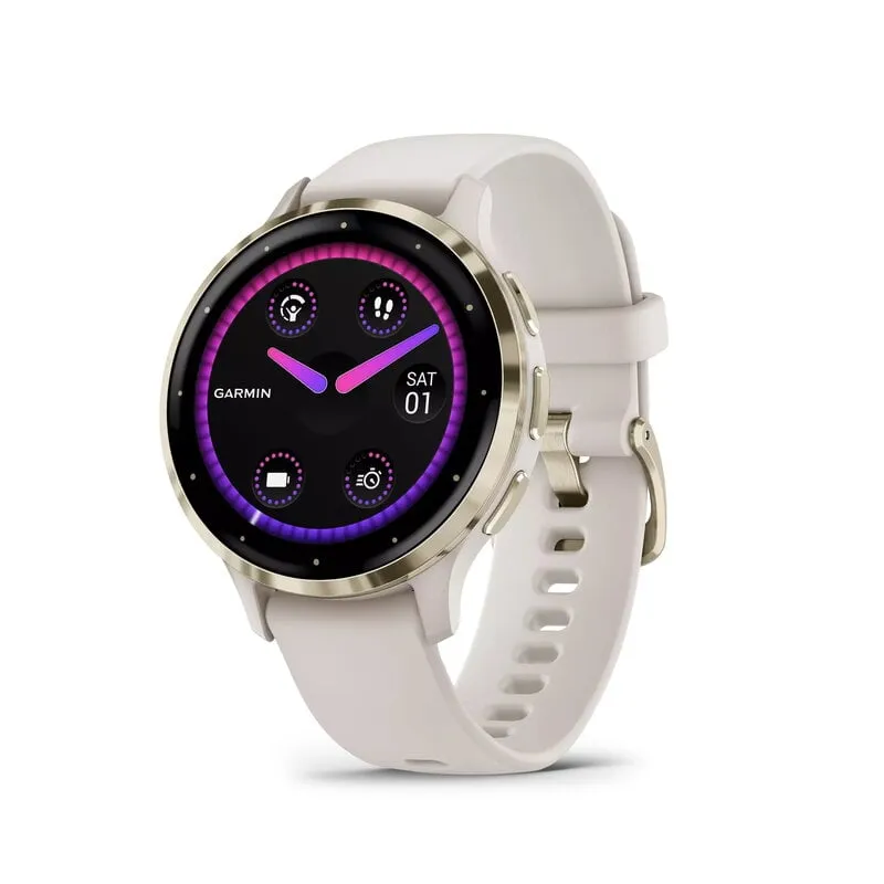 Alternativ bild 0 för Garmin Venu 3S - 41 mm - elfenben - smart klocka med band - silikon - handledsstorlek: 110-175 mm - display 1.2 - 8 GB - Bluetooth, Wi-Fi, ANT+ - 40 g