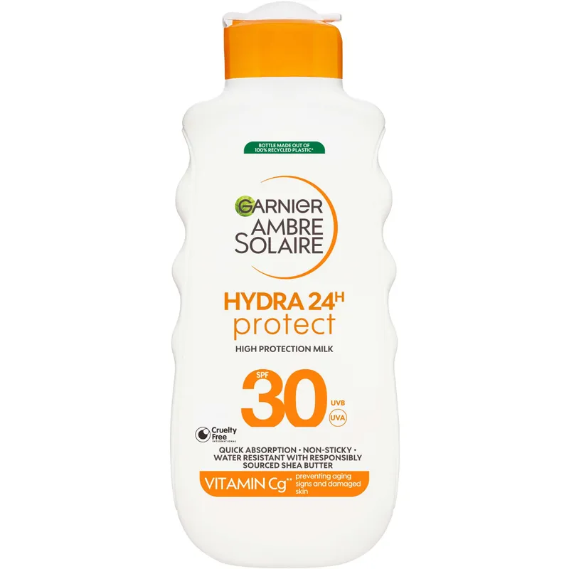 Bild 1 för Garnier Ambre Solaire Hydra 24H Protect Sun Protecting Milk SPF30 175 ml