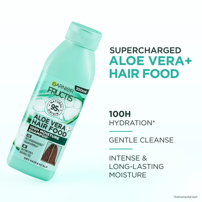 Bild 2 för Garnier Fructis Hair Food Hydrating Schampo Aloe Vera 350 ml
