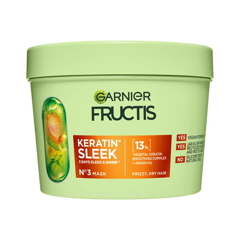 Bild 1 för Garnier Fructis Keratin Sleek Hårinpacking 370 ml