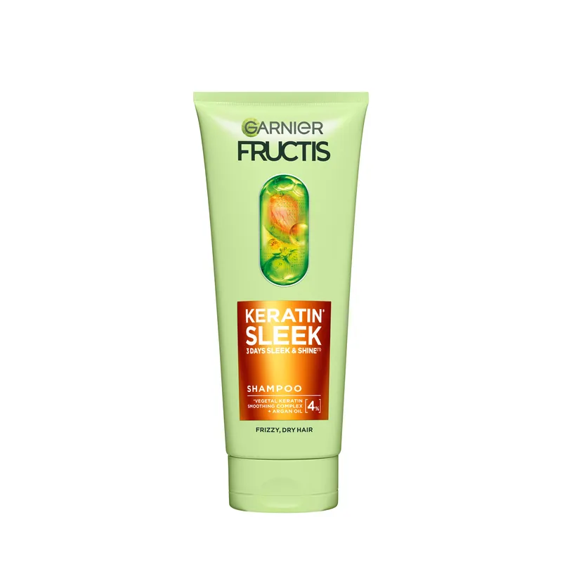 Bild 1 för Garnier Fructis Keratin Sleek Schampo 200 ml