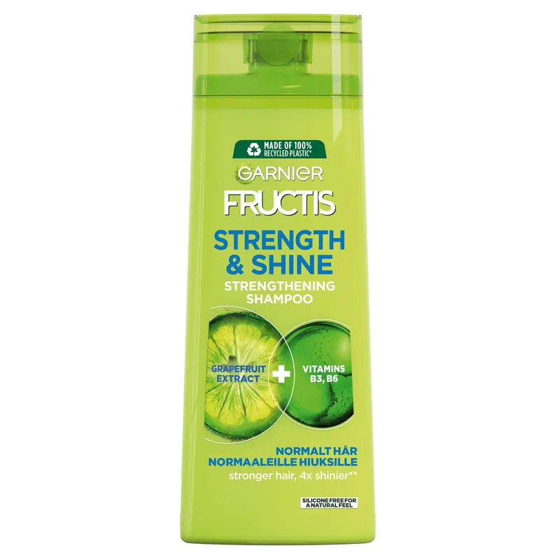 Bild 2 för Garnier Fructis Strength & Shine Schampo Normalt Hår 250 ml