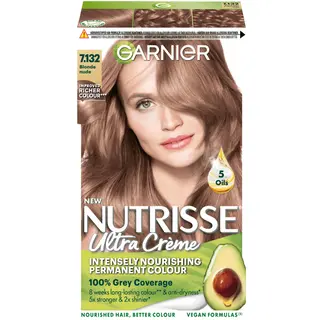 Produktfoto för Garnier Nutrisse Cream 7.13 Nude Dark Blonde