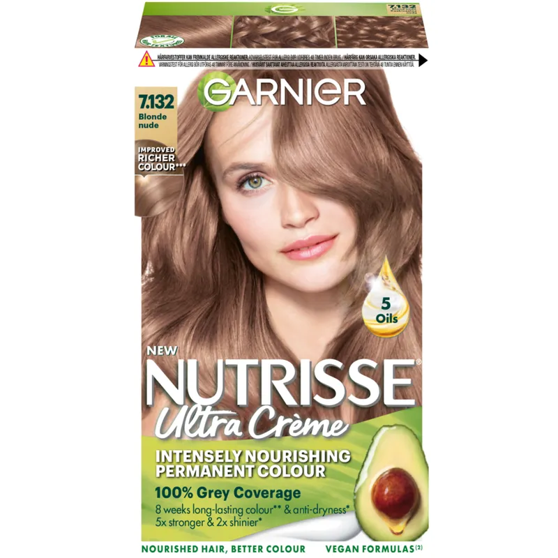 Bild 2 för Garnier Nutrisse Cream 7.13 Nude Dark Blonde