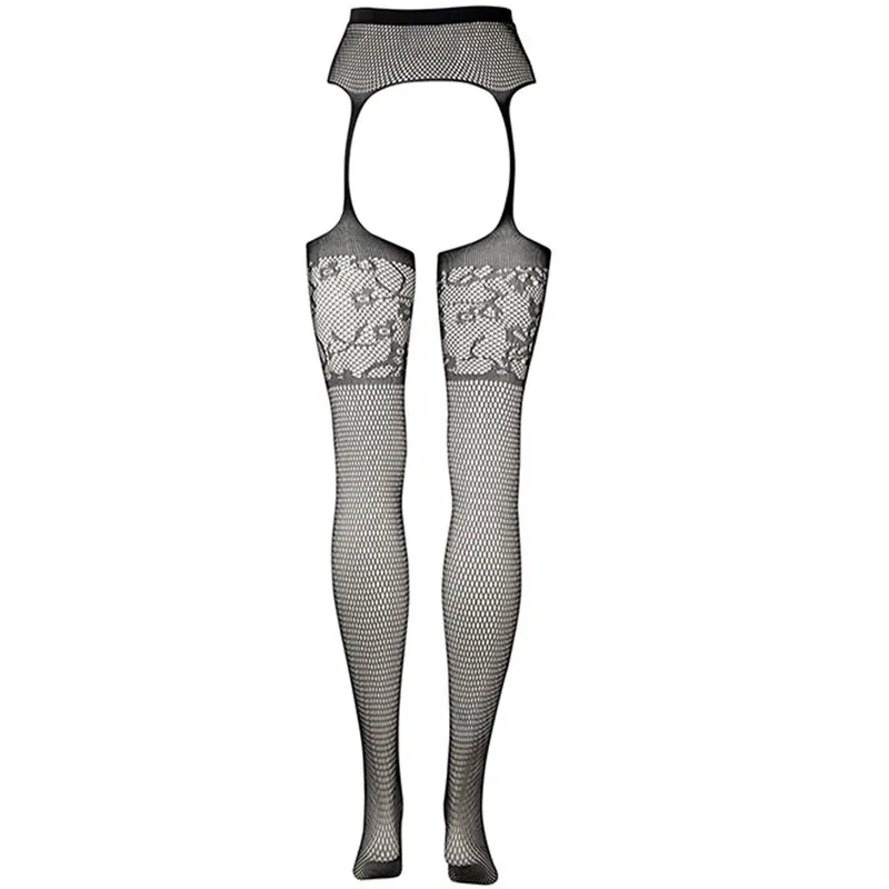 Bild 2 för Garterbelt stockings with lace top