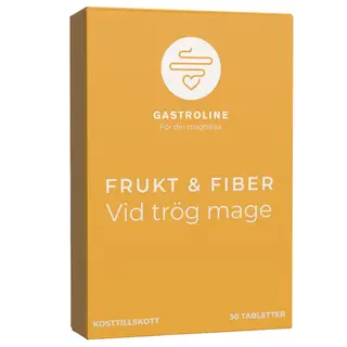 Produktfoto för Gastroline Frukt & Fiber 30 tabletter