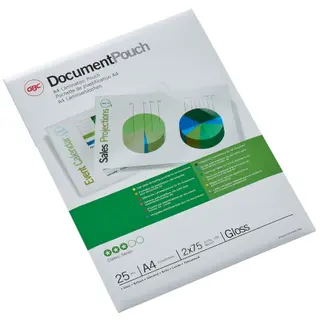 Produktfoto för GBC Lamineringslomme A4 75mic pk/25