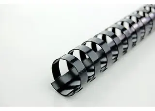 Produktfoto för GBC Plastspiral CombBind 12mm A4 21R Blå Svart - Plastic binding comb
