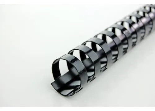 Alternativ bild 0 för GBC Plastspiral CombBind 12mm A4 21R Blå Svart - Plastic binding comb
