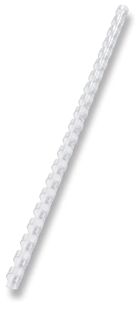 Alternativ bild 0 för GBC Plastspiral CombBind 14mm A4 21R Svart Vit - Plastic binding comb