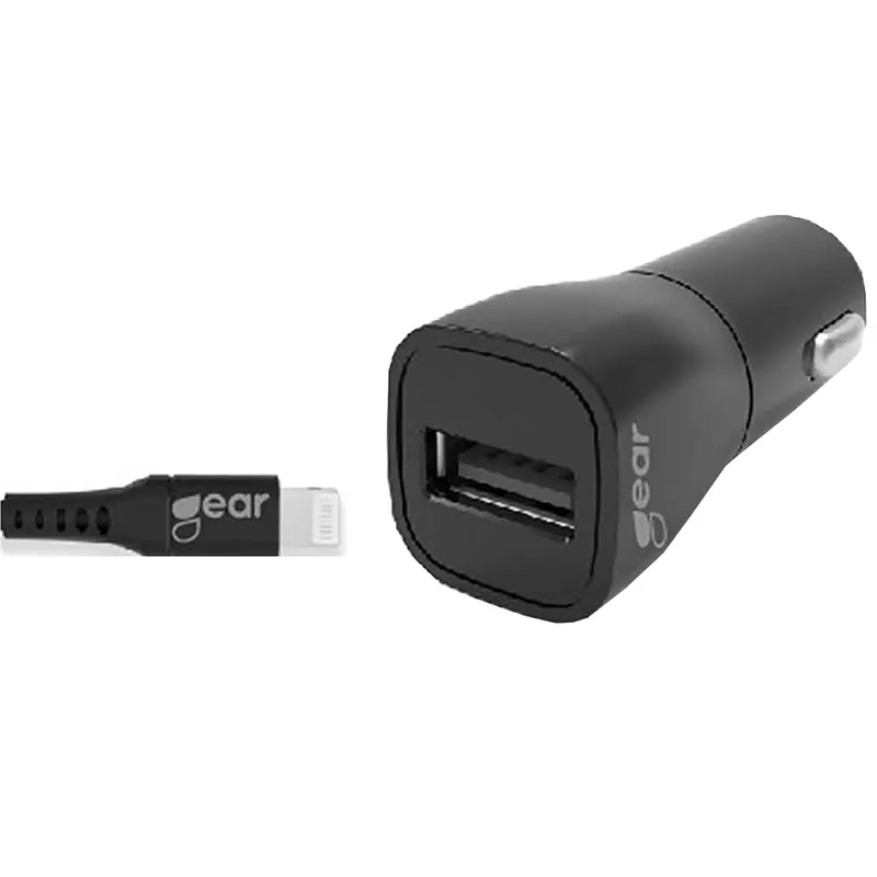 Alternativ bild 0 för Gear by Carl Douglas Laddare Bil 1xUSB 2,4A Lightning 1m