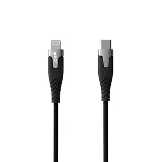 Produktfoto för GEAR Charging Cable USB-C to Lightning C94 1.5m - Black Kevlar