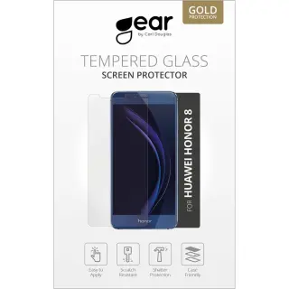 Produktfoto för GEAR Härdat Glas Huawei Honor 8 Full Fit Svart