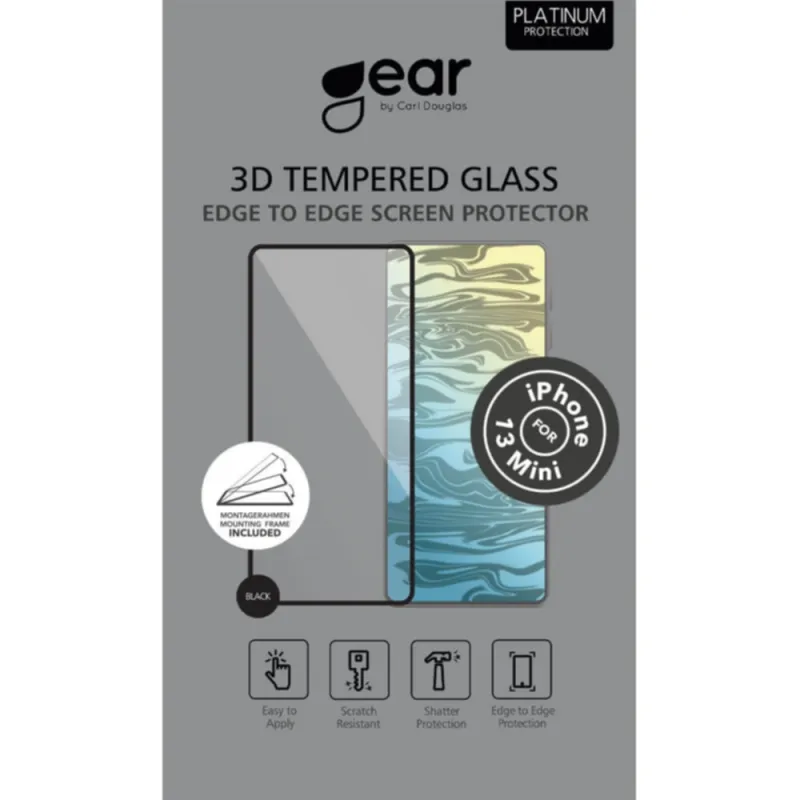 Alternativ bild 0 för GEAR Screen Protector 3D iPhone 13 Mini