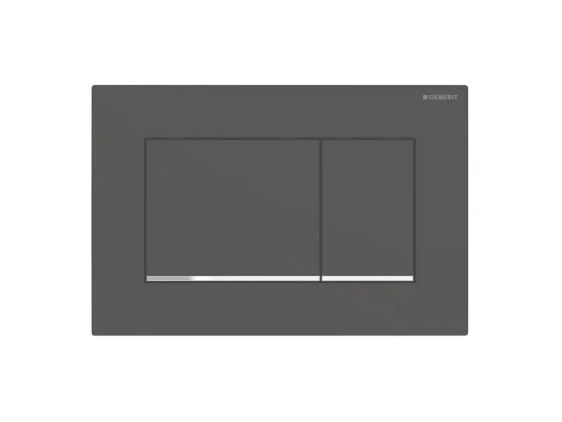 Alternativ bild 0 för Geberit 115.883.14.1, Spolplatta, Svart, Röd, Krom, Geberit, 246 mm, 12 mm, 164 mm