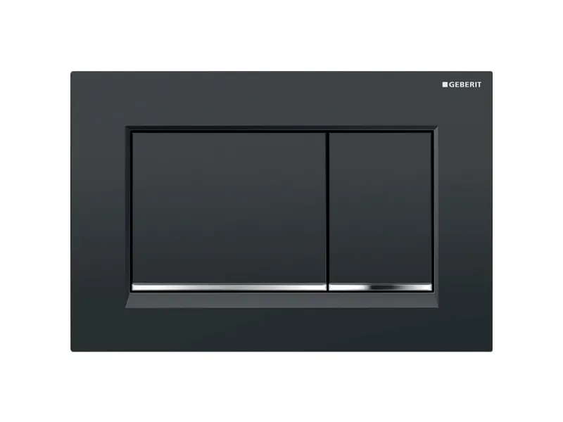 Alternativ bild 0 för Geberit 115.883.KM.1, Spolplatta, Svart, Krom, Geberit, 246 mm, 12 mm, 164 mm
