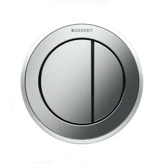 Produktfoto för Geberit betj. Omega10 2skyl - fjernudlösning pneumatisk - Blank,mat,blankforkromet