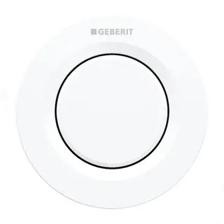 Produktfoto för Geberit fjärrkontroll Omega01 White in - Pneumatisk, t/singelspolning, inbyggd kontroll: alpine-white