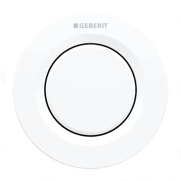 Alternativ bild 0 för Geberit fjärrkontroll Omega01 White in - Pneumatisk, t/singelspolning, inbyggd kontroll: alpine-white