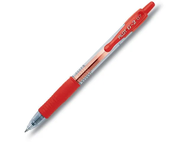 Alternativ bild 0 för Gelpen Pilot rød 0,7mm BL-G2-7 (12 stk.)