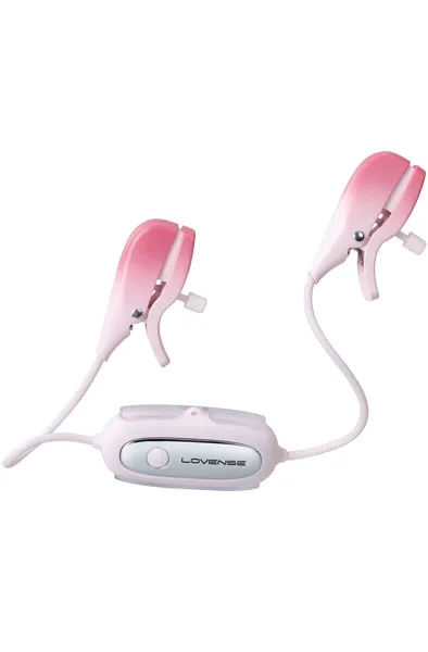 Bild 2 för GEMINI APP-CONTROLLED VIBRATING NIPPLE CLAMPS - rosa