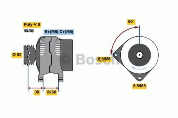 Alternativ bild 0 för Generator Bosch