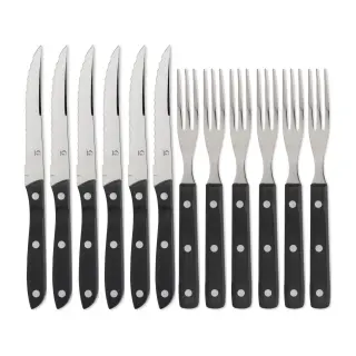 Produktfoto för Gense Old Farmer Black Grillbestick 6+6