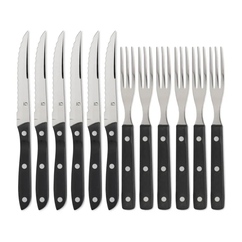 Alternativ bild 0 för Gense Old Farmer Black Grillbestick 6+6