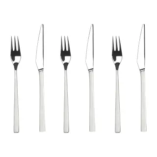 Produktfoto för Gense Steak cutlery Fuga 12 pcs Matt/White steel