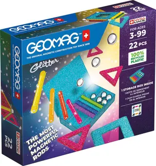 Produktfoto för Geomag Glitter Recycled 22 st.