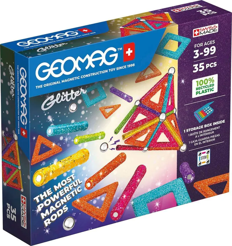 Bild 1 för Geomag Glitter Recycled 35 st.