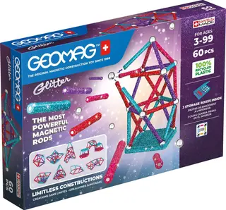 Produktfoto för Geomag Glitter Recycled 60 st.