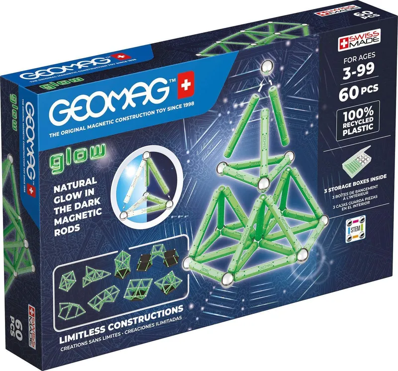 Bild 1 för Geomag Glow Recycled 60 st.