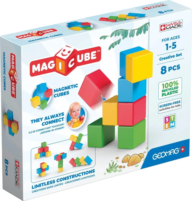 Bild 1 för GEOMAG MAGICUBE BYGGKLOSSAR 8 DELAR