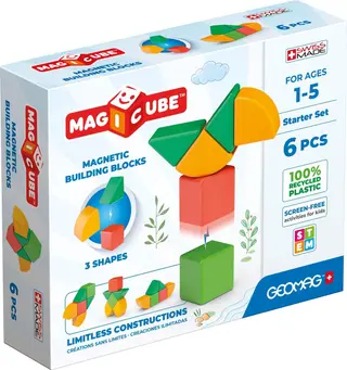 Produktfoto för GEOMAG MAGICUBE RE SHAPES STARTSET 6 DELAR