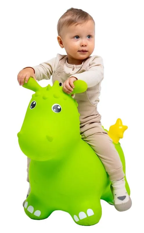 Bild 2 för Gerardo Toys Hoppdjur Drake (Grön)