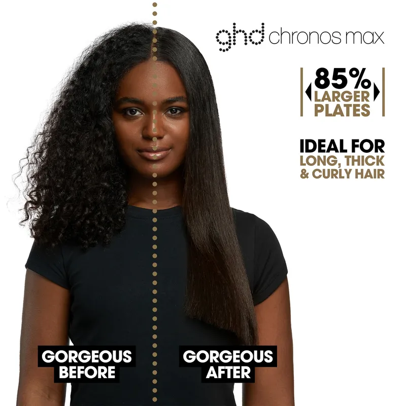 Bild 2 för ghd Chronos Max  Wide Plate Hair Straightener White